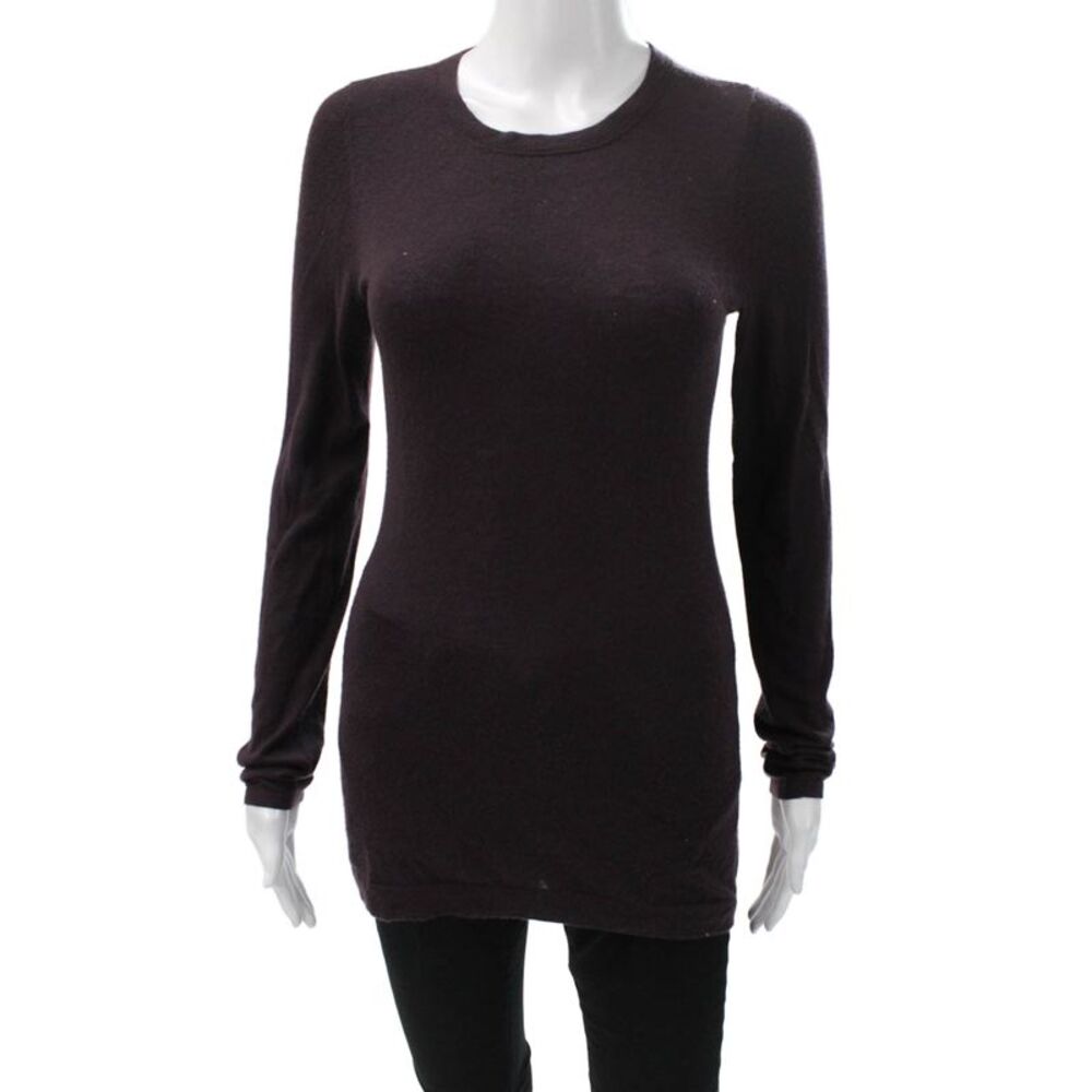 Christopher Fischer Women Purple Cashmere Crewneck Pullover Size S